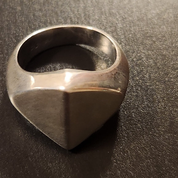 Vintage Sterling Silver Ring Size 7.5 9.9 grams - Picture 7 of 12